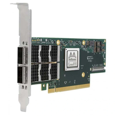 Mellanox MCX653106A-Ecat Connectx-6 Infiniband/以太网适配器卡，100GB/S（HDR100、EDR IB 和 100GbE），双端口 Qsfp56，Pcie3.0/4.0 X16，高支架