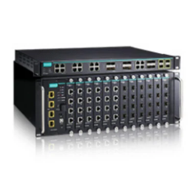 Moxa 24+2g 端口模块化网管工业以太网交换机 (IKS-6726A-2GTXSFP-HV-T)