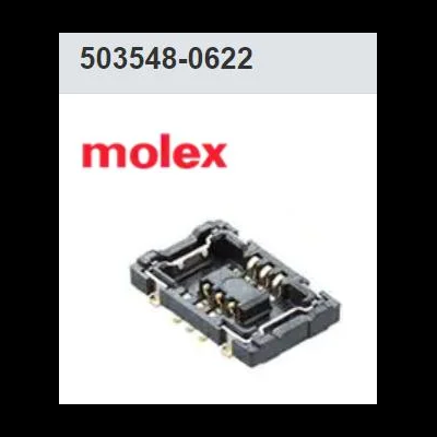 全新原装 Molex 5035520622 Slimstack 板对板插头，0.40 毫米间距，Hrf（高保持力）系列，0.70 毫米配接高度，2.60 毫米配接宽度，6 个电路