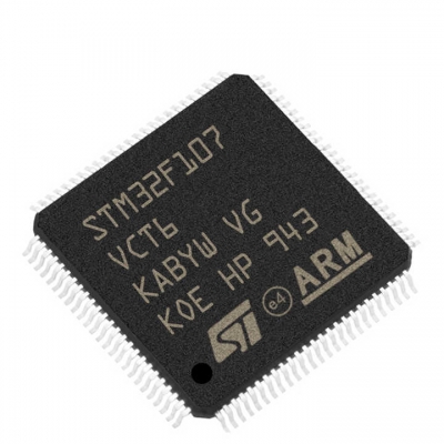 全新原装IC芯片意法半导体Stm32f107vct6 MCU 32位Stm32f Arm Cortex M3 Risc 256kb Flash 2.5V/3.3V 100针Lqfp托盘现货