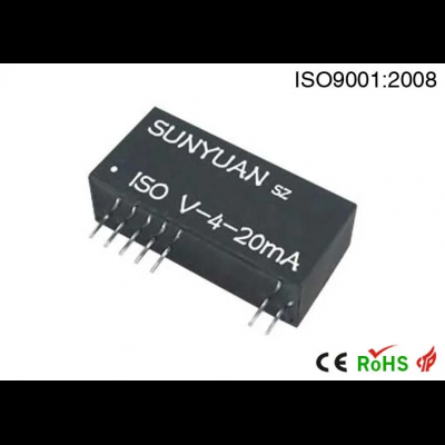 全新原装 IC 芯片 Sunyuan IC：ISO V3-4-20mA 微型双线环路供电 0-75mv 至 4-20mA 变送器、分配器、DC-DC 转换器 IC，SIP12 现货供应